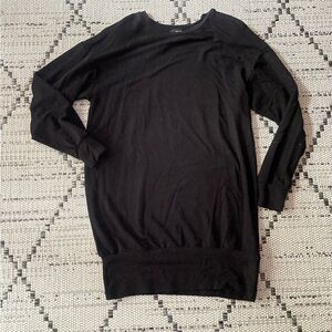 Aqua Black Crew Neck Sweater
